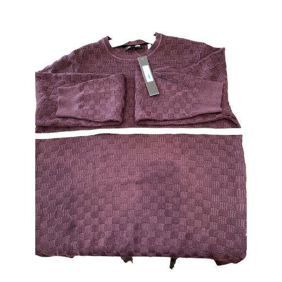 Karl Lagerfeld Sweater Pullover Black Cable Knit Cotton Acrylic Blend Size L - Picture 5 of 10